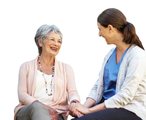 A woman talking with her doctor